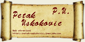 Petak Uskoković vizit kartica